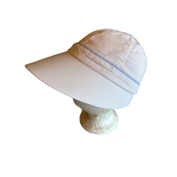 Disney White Vintage Baby Blue Mickey Mouse Wide Bill Sun Golf Hat Adjustable - Picture 4 of 8